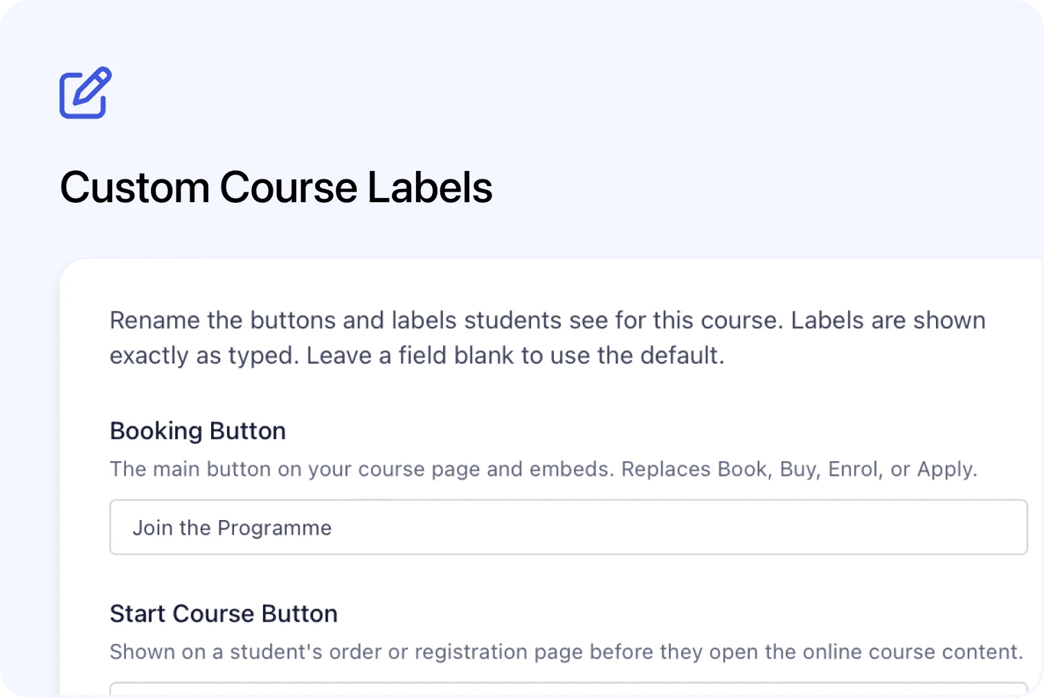  🏷️ Rename Course Buttons and Forum Names