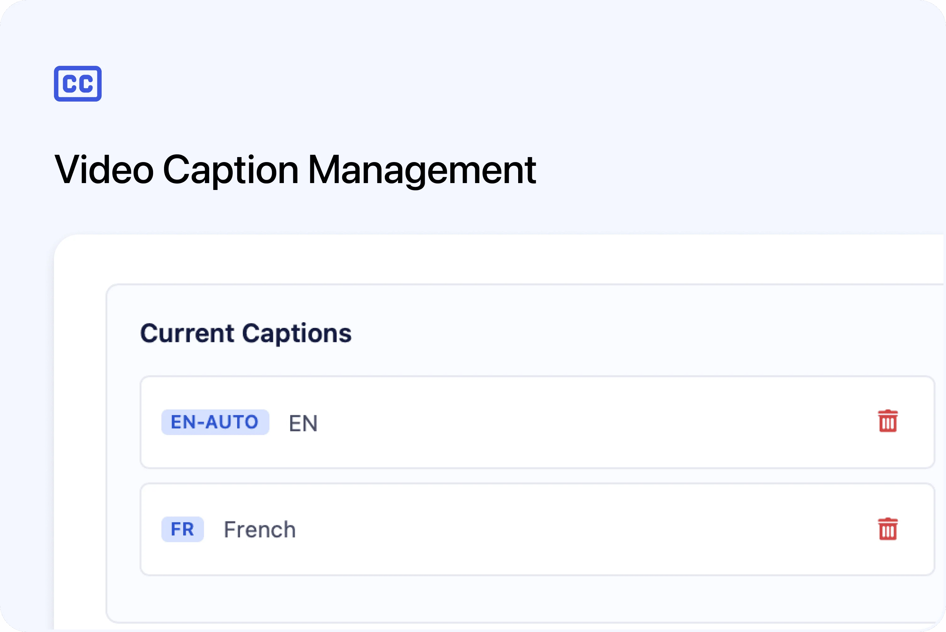 📼 New: Video Caption Management