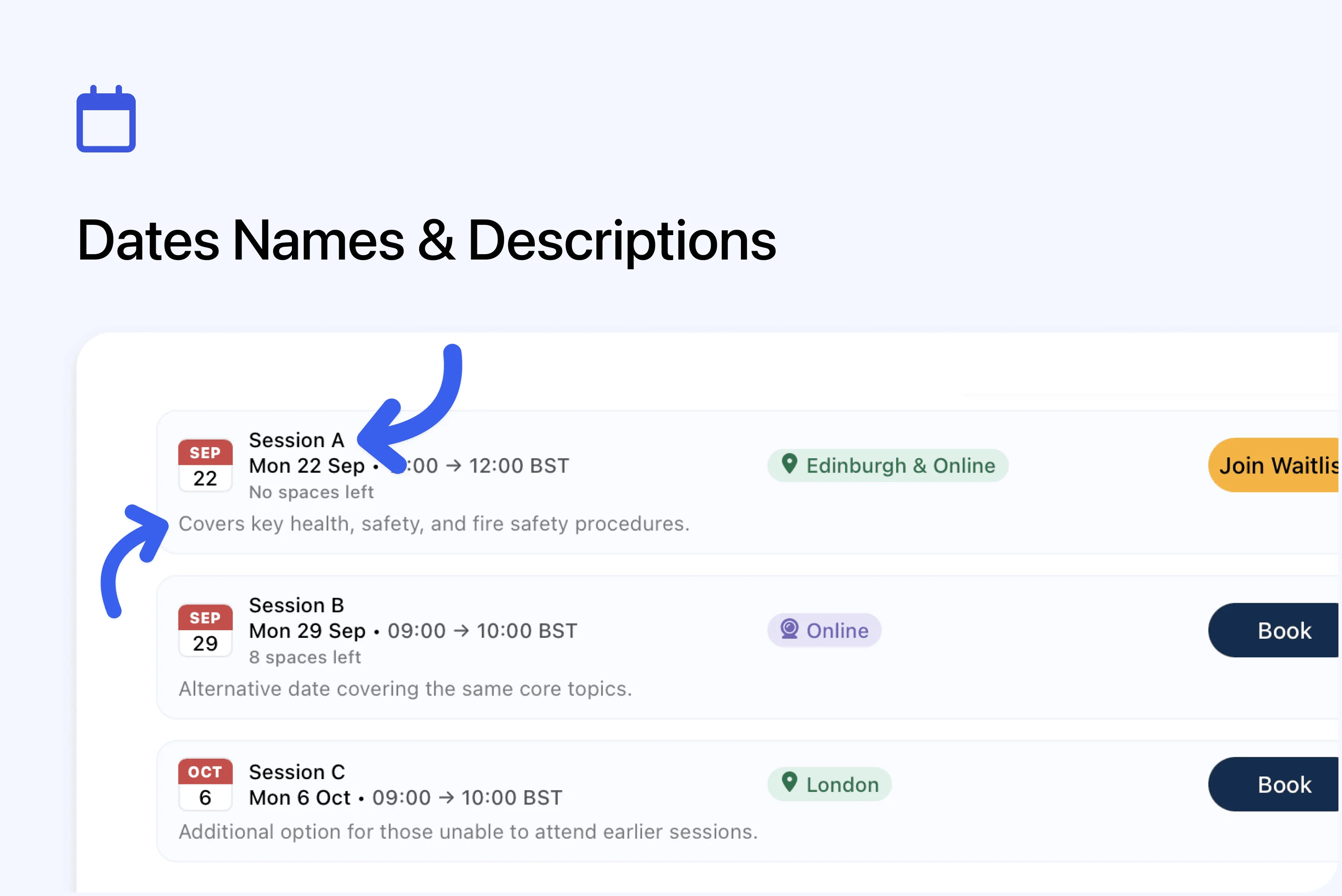 📆 Add Names to Dates
