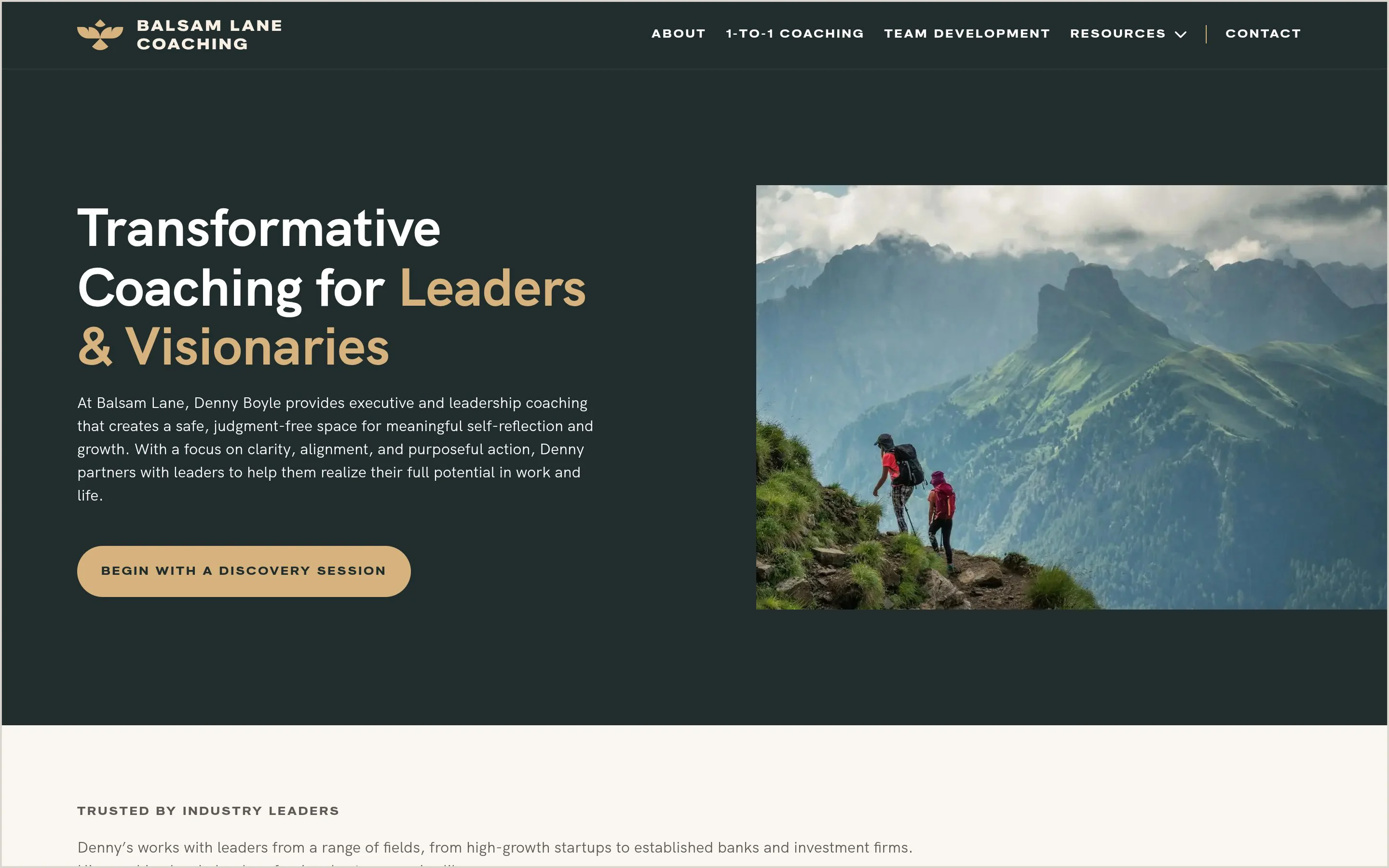 Balsam Lane Coaching homepage today