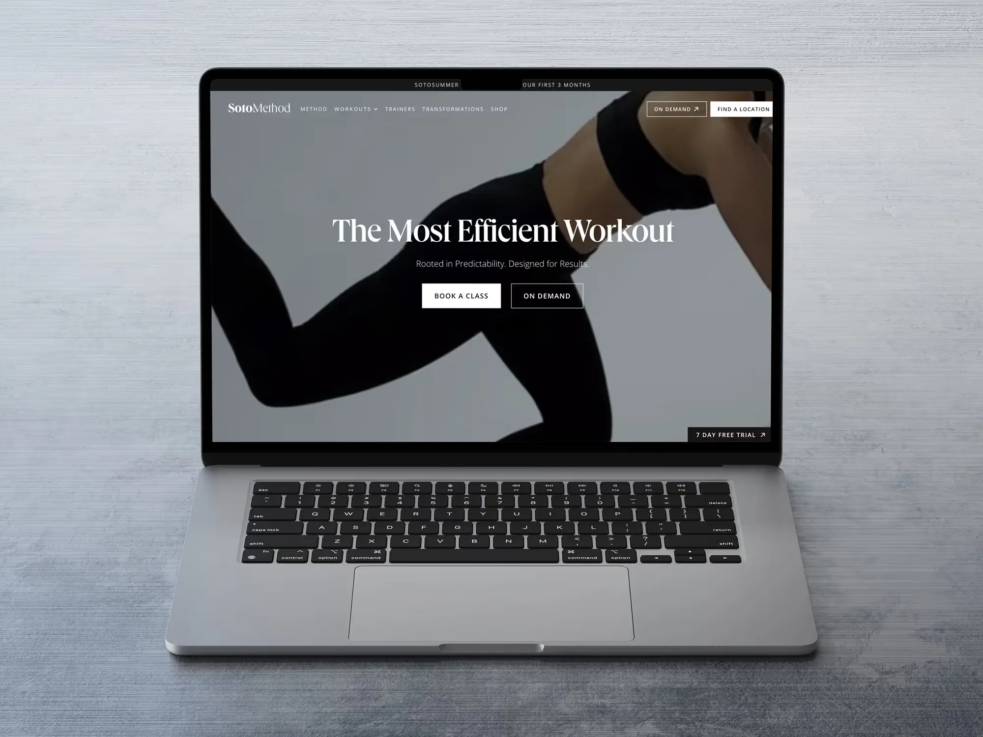 SotoMethod website shown on a device
