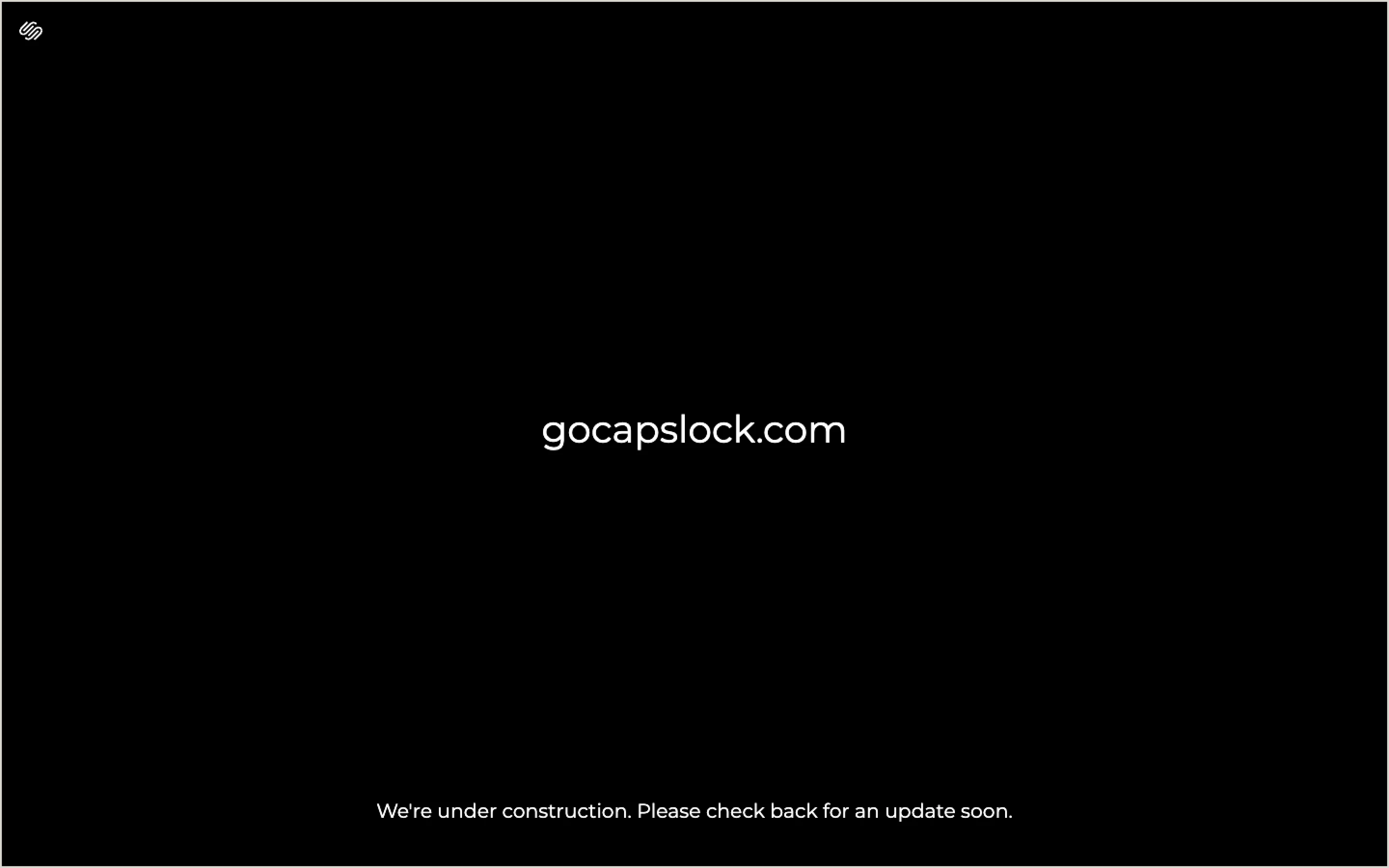 CapsLock homepage before the redesign