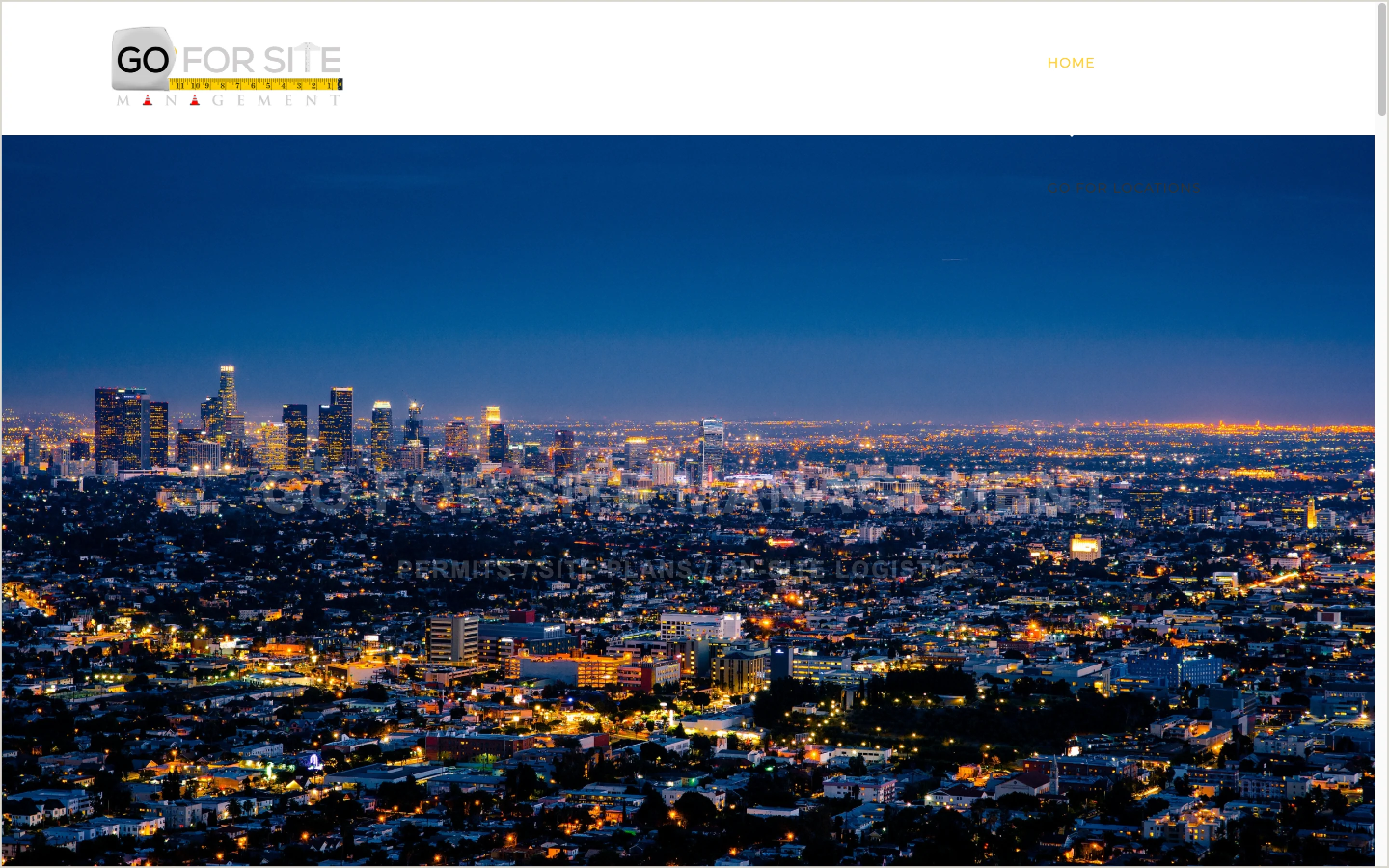 Go For Site Management homepage before the redesign