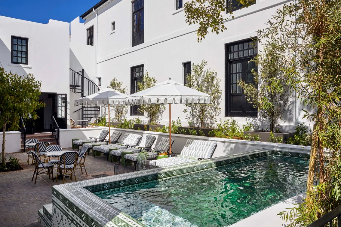 Pool courtyard at Cape Cadogan Boutique Hotel