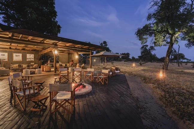 Open fire pit at Wilderness Davison's