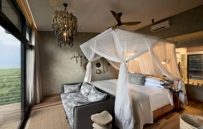 Lake-view room at Bumi Hills Safari Lodge