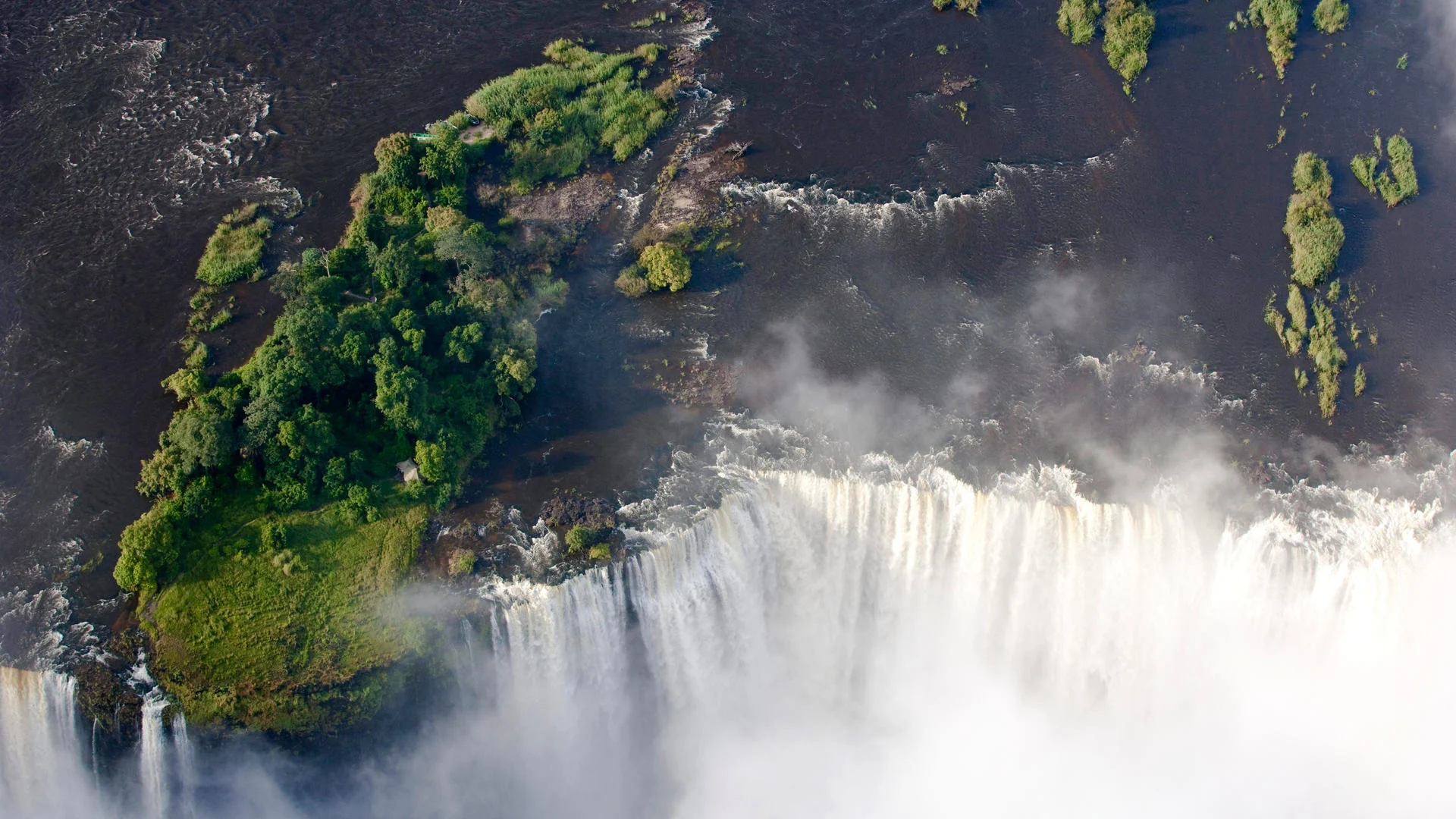 Aerial view of Victoria Falls