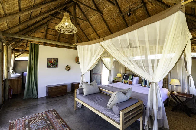 Camp Hwange guest room interior