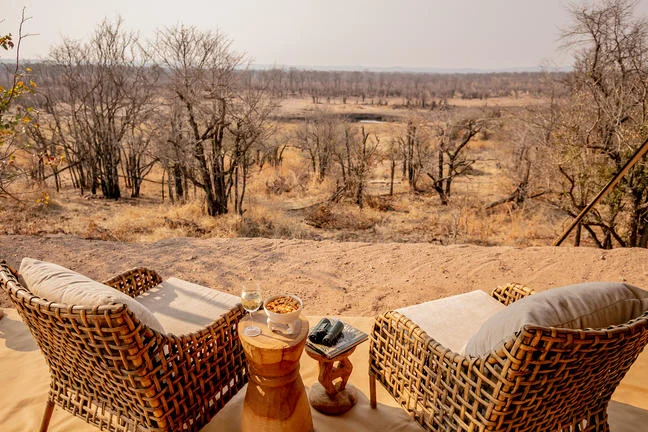 Natural spring and wilderness view from Camp Chitubu