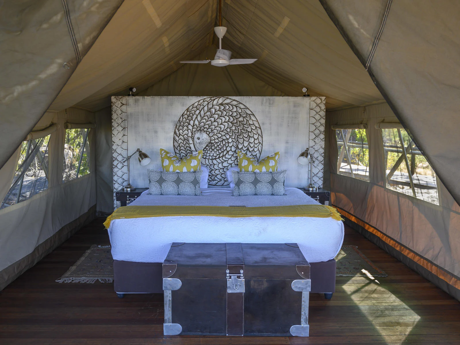 Guest tent at Deteema Springs Camp