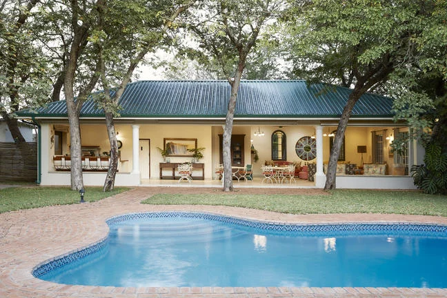 Flame Lily pool area at Batonka Guest Lodge