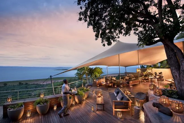Sunset deck at Bumi Hills Safari Lodge