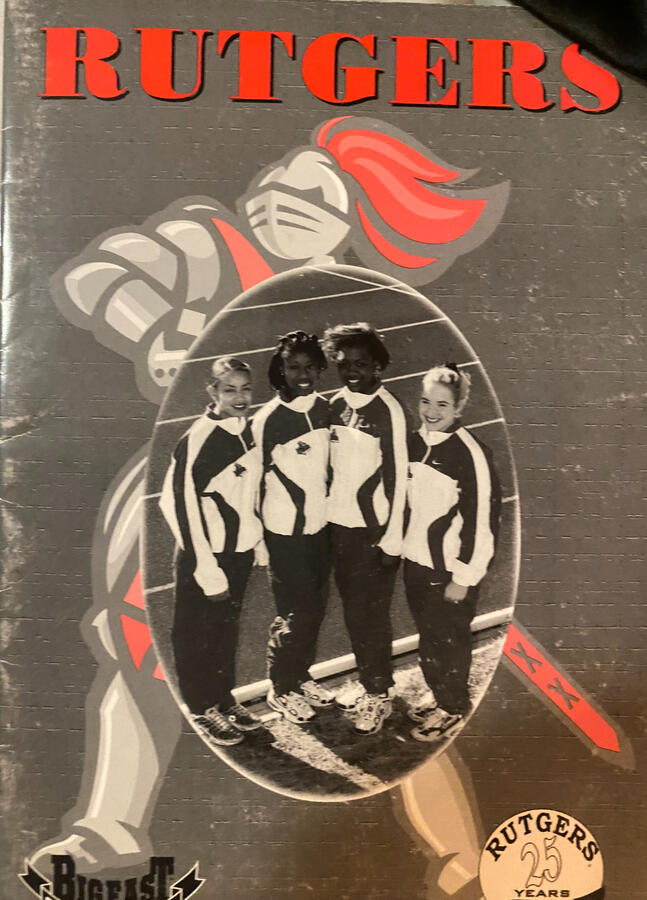 Rutgers athletics keepsake from Dr. Williams' college years