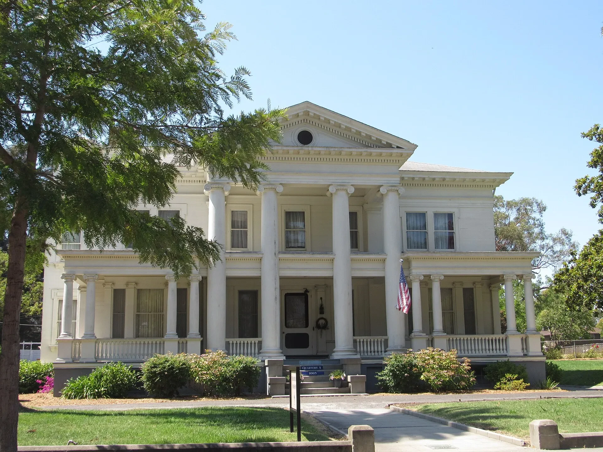 Historic admiral's quarters on Mare Island in Vallejo, California