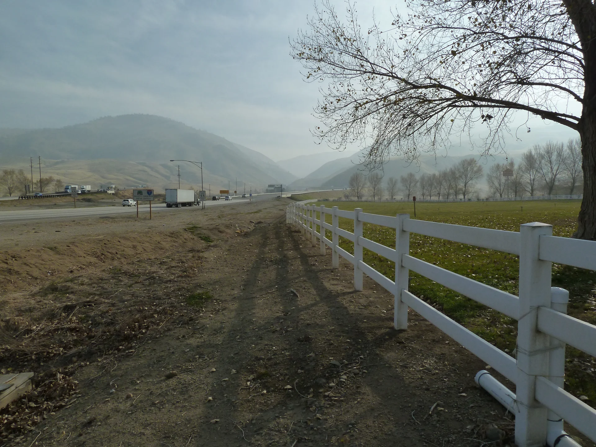 Rolling Tejon Ranch hills beside Interstate 5 near the Grapevine