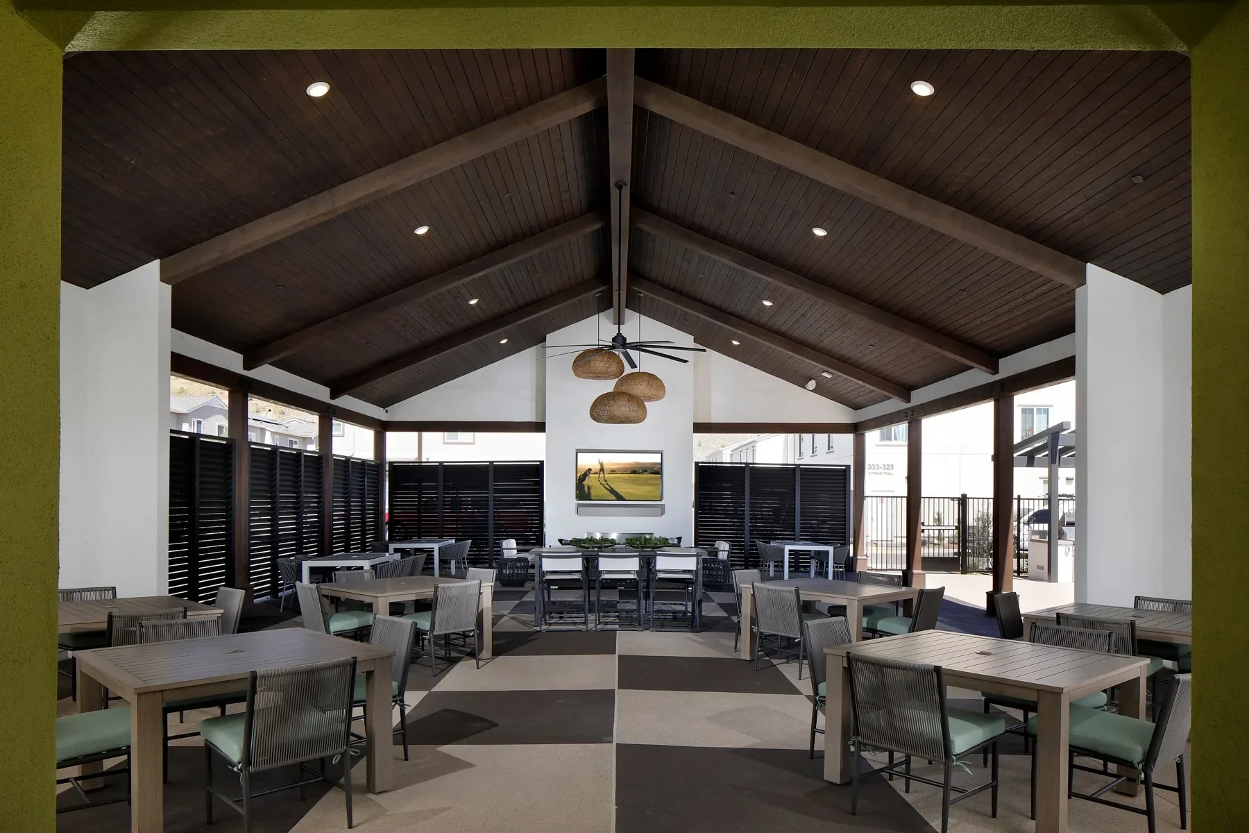 Interior of The Spot, Citro's clubhouse inside the Meadowood master plan in Fallbrook