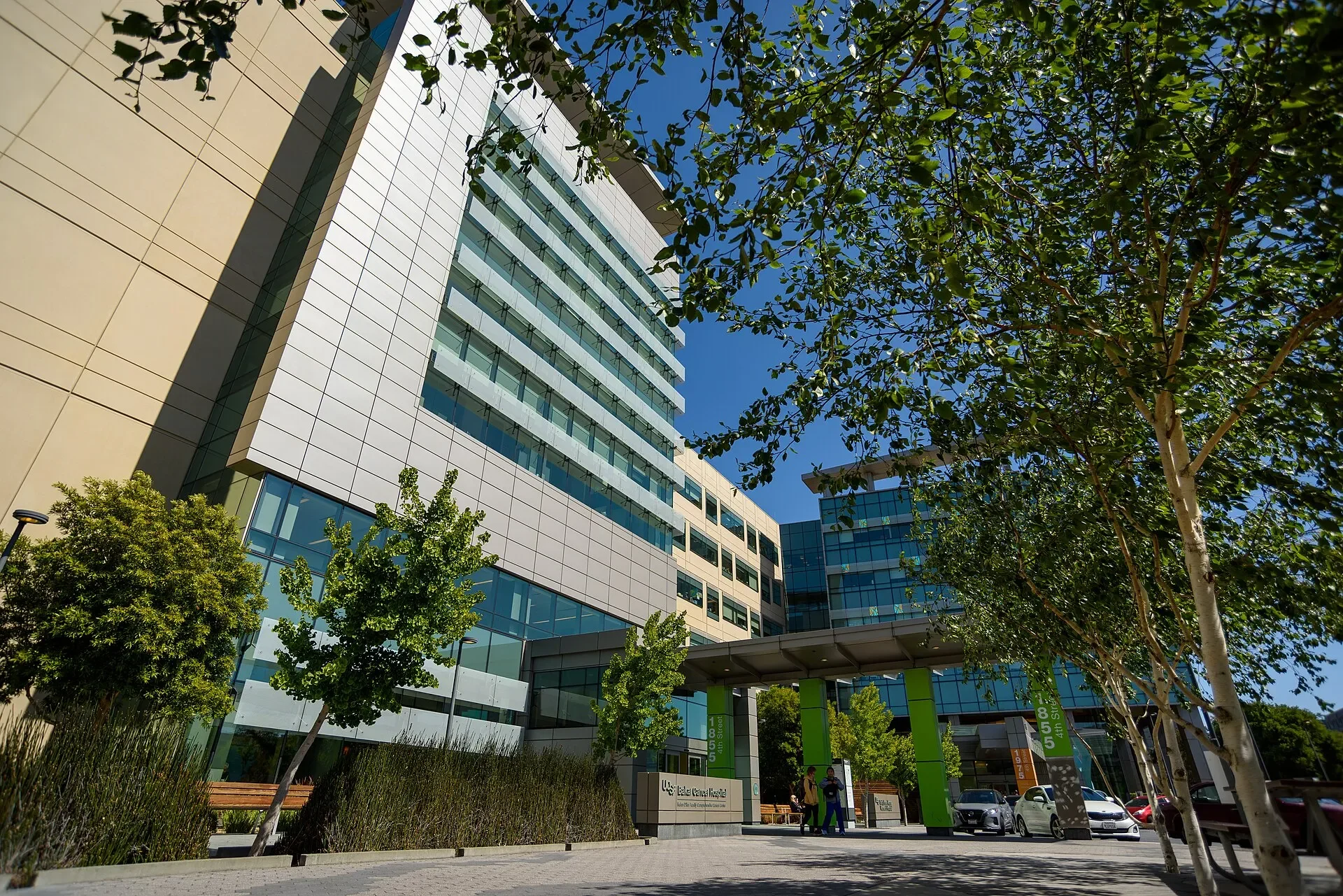 Entrance to the UCSF Mission Bay campus in San Francisco, California