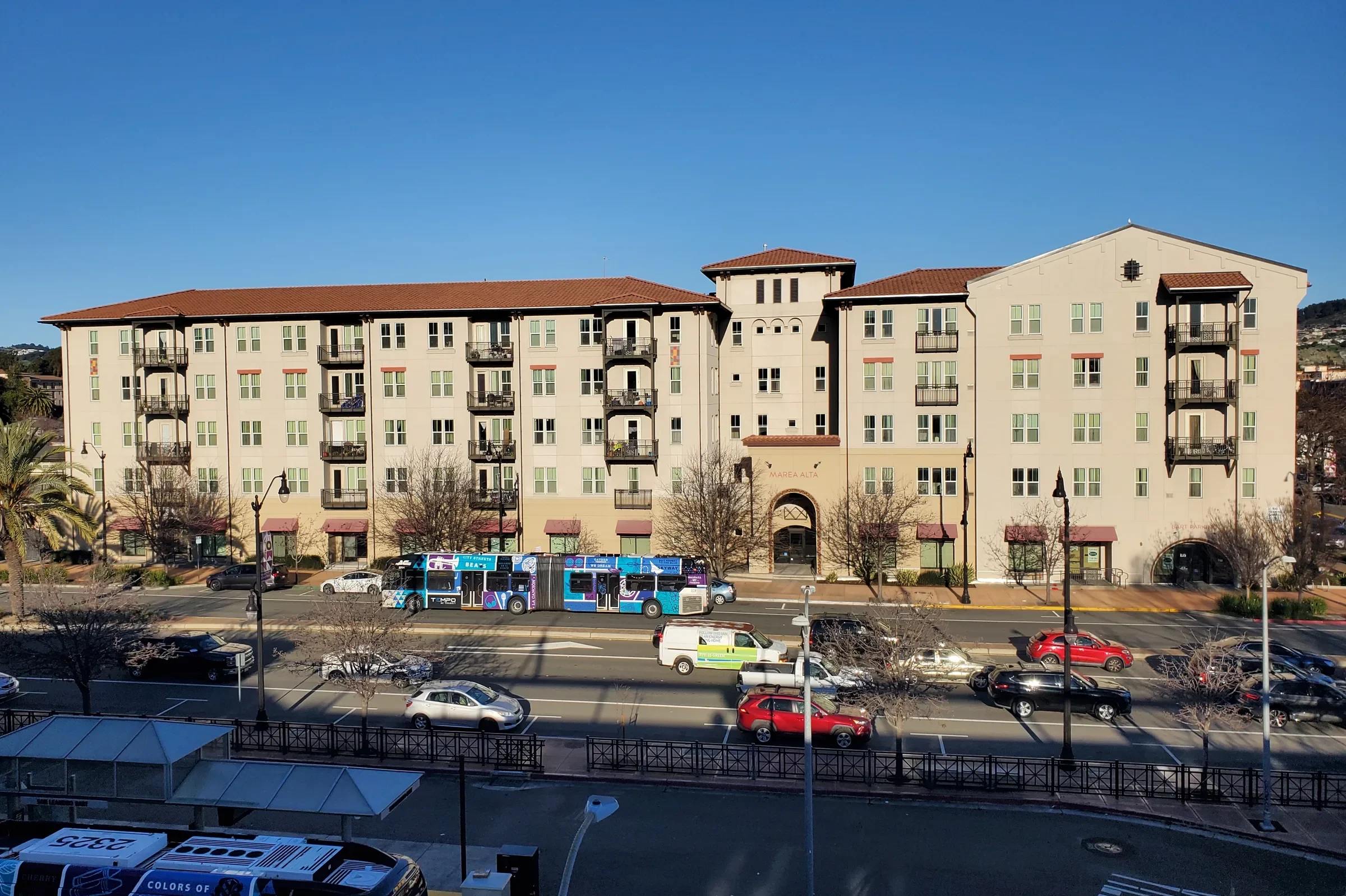 Marea Alta apartment building near San Leandro BART station