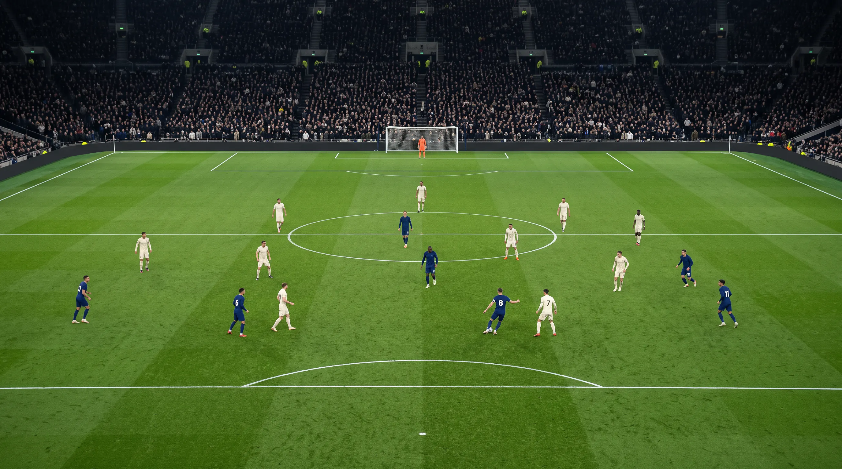 Unbranded football pitch used to demonstrate clickable player markets