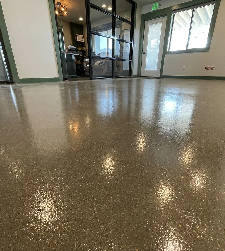 Yankee Coatings decorative concrete flooring project