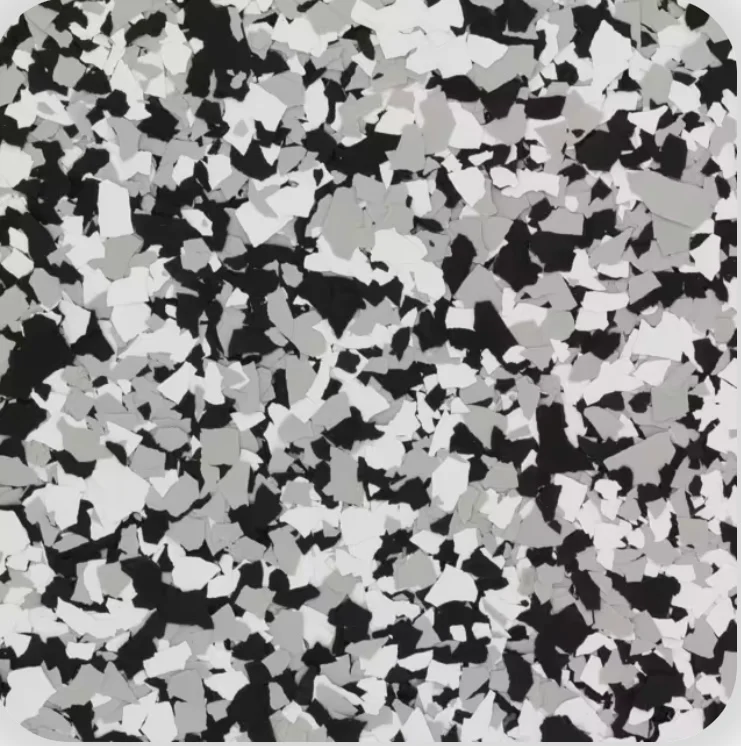 Domino decorative flake color sample