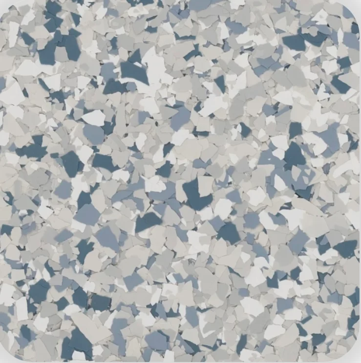 Tidal Wave decorative flake color sample