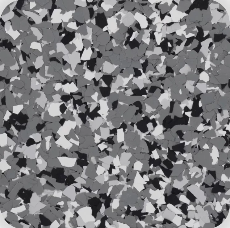 Wombat decorative flake color sample