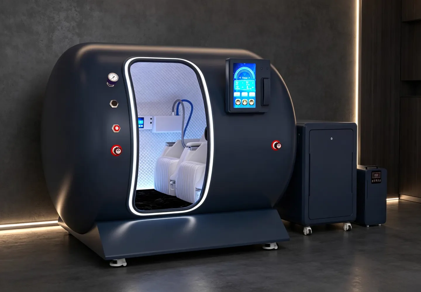 YF-2003 Two-Seat Hard-Shell Hyperbaric Chamber, 2.0 ATA product view