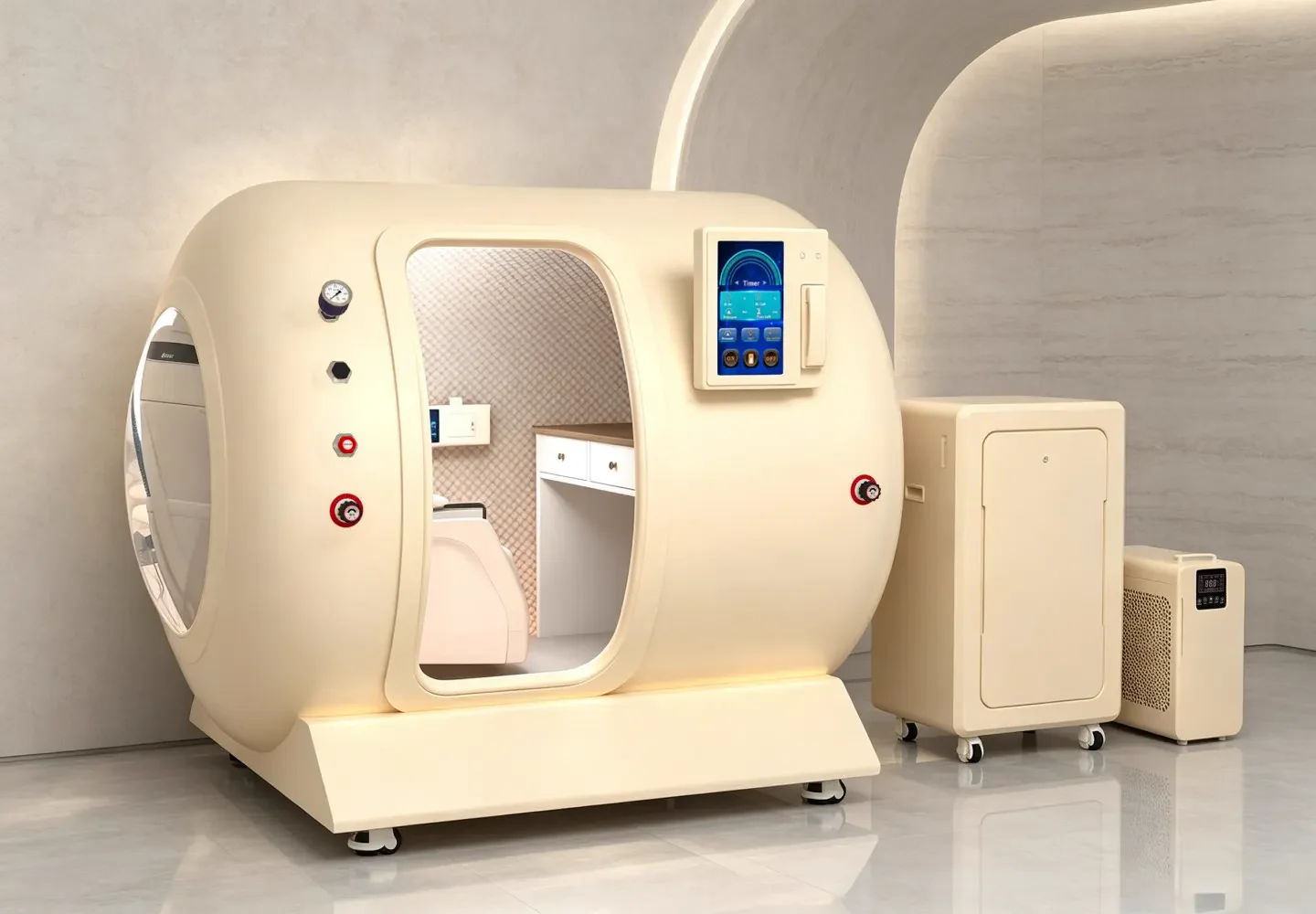 YF-1008 Walk-in Hard-Shell Hyperbaric Chamber, 2.0 ATA product view