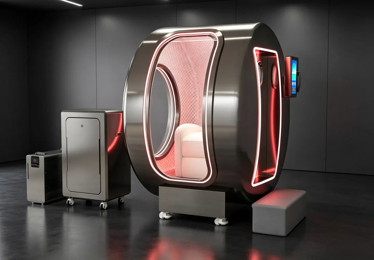 YF-1004 Round Sitting Type Hard-Shell Hyperbaric Chamber, 2.0 ATA product view