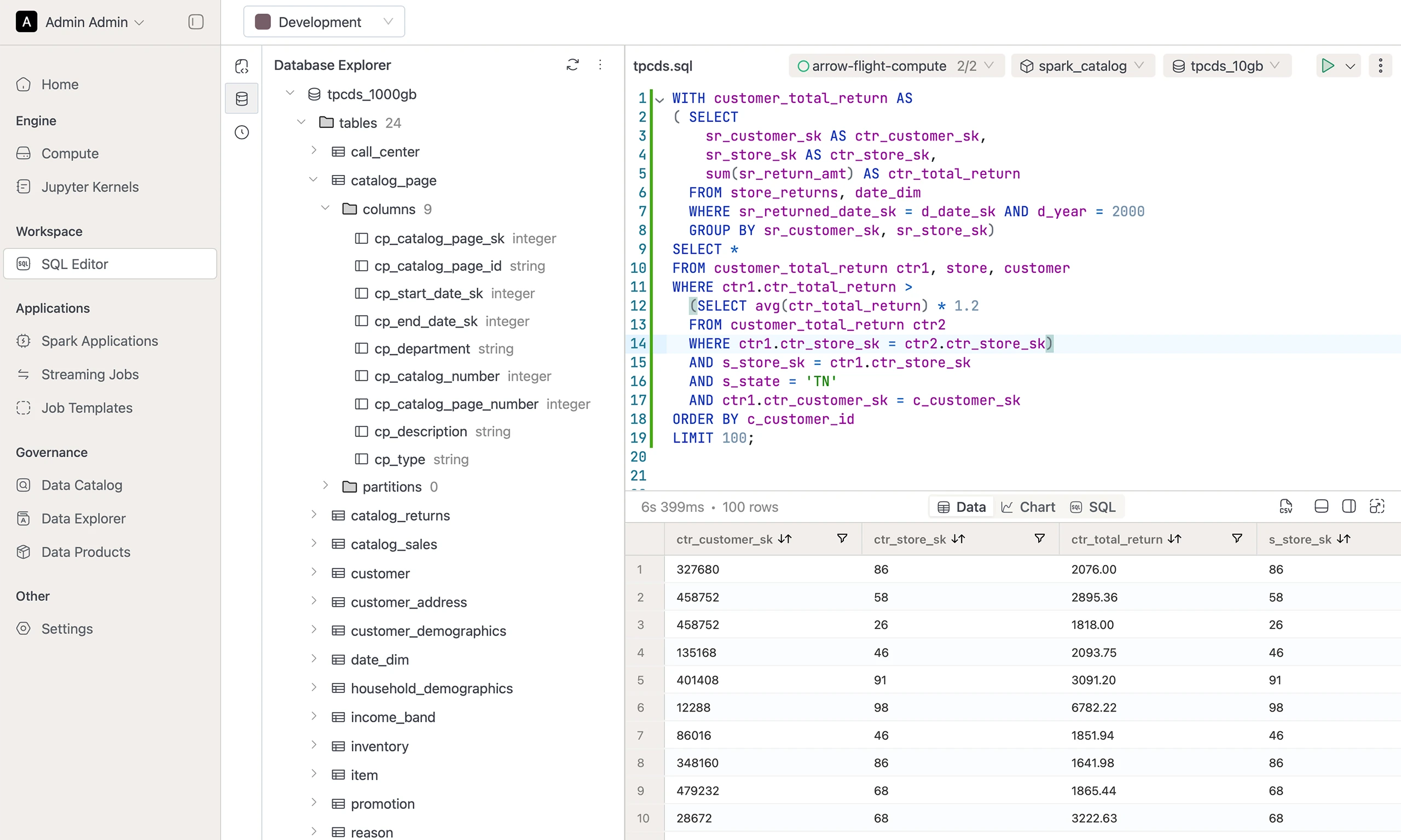 Database explorer
