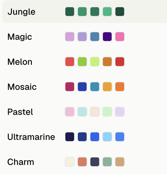 Church Canvas named color palettes for locking designs to brand colors