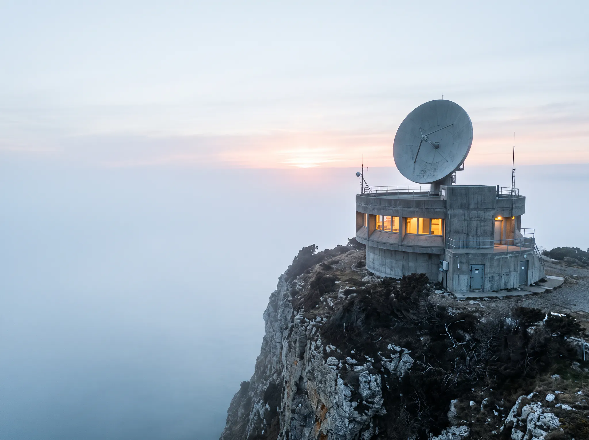 Remote cloud operations facility with satellite connectivity