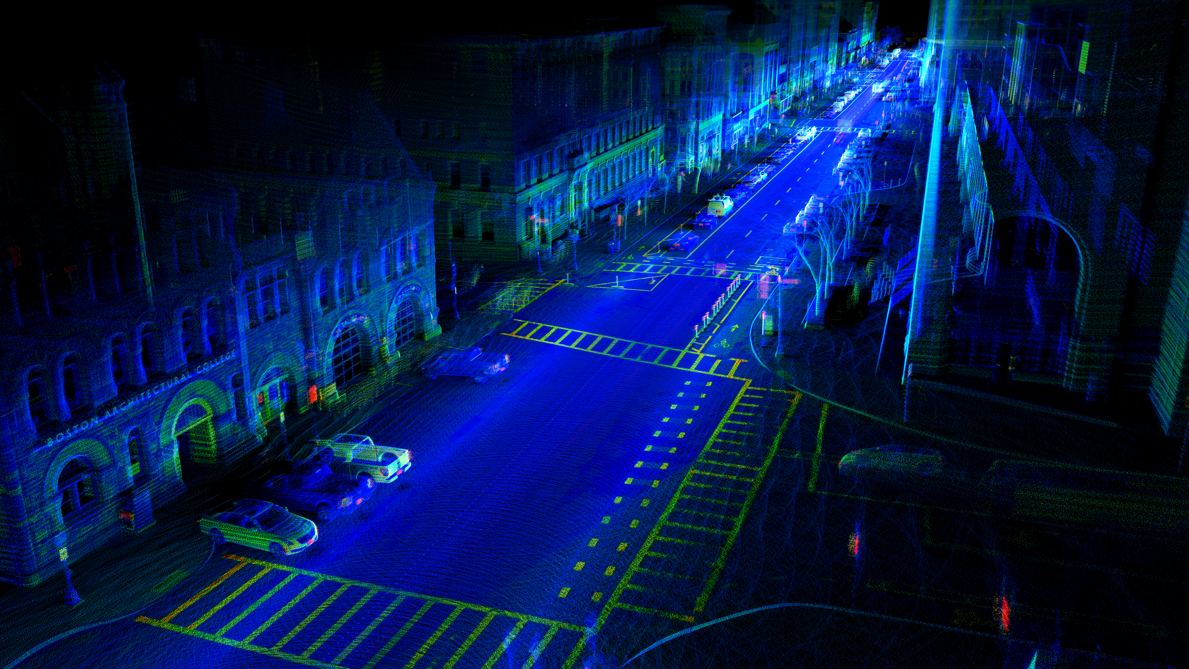 CYVL LiDAR point cloud used to inventory sidewalks and curb ramps