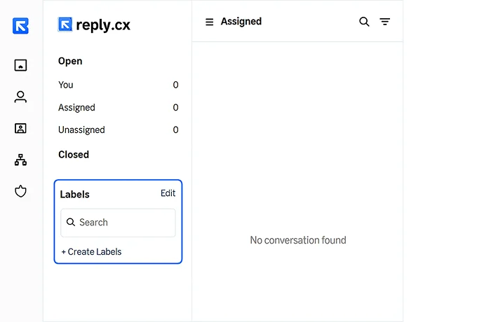 ReplyCX live chat: Organize chaos with label systems