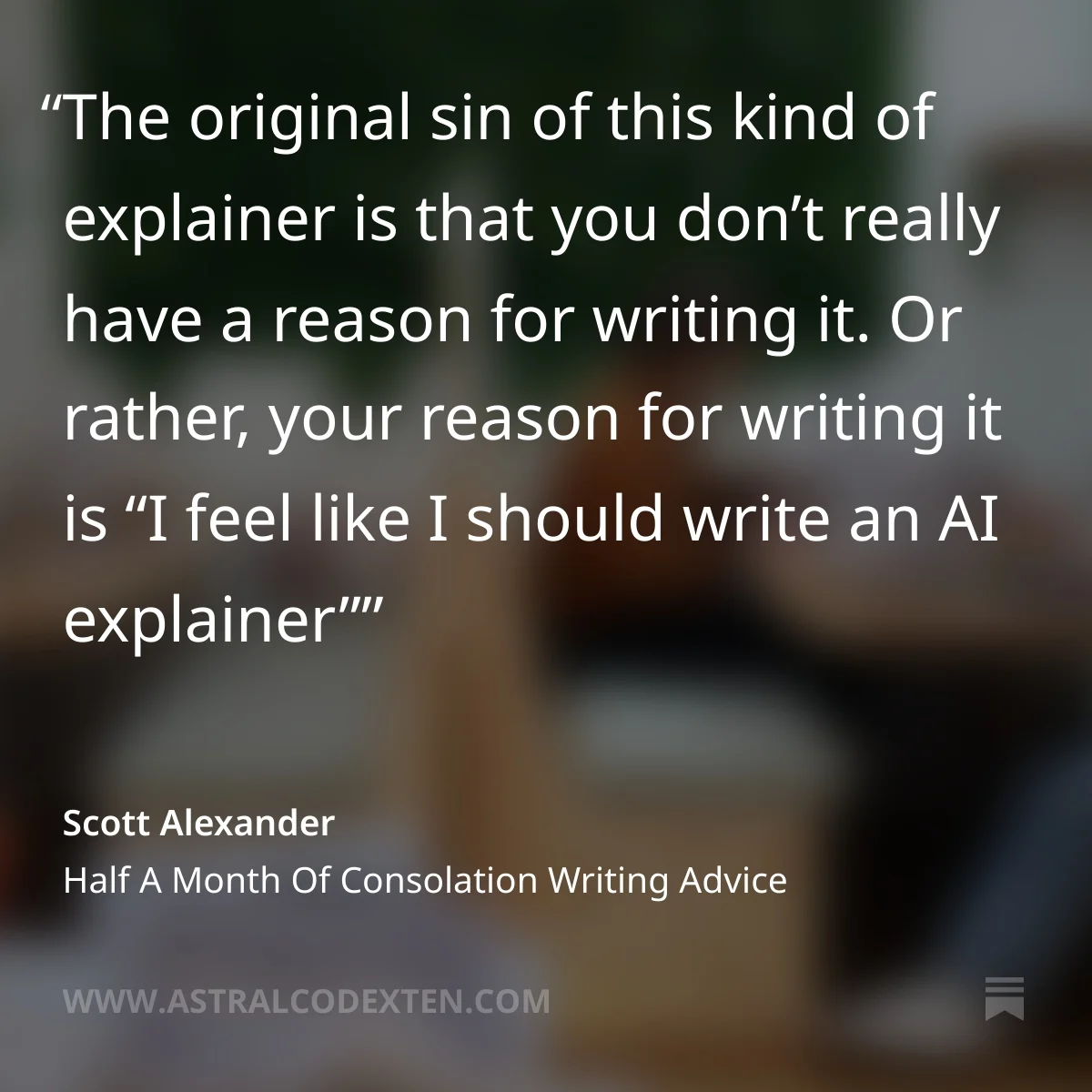 ACT against explainers