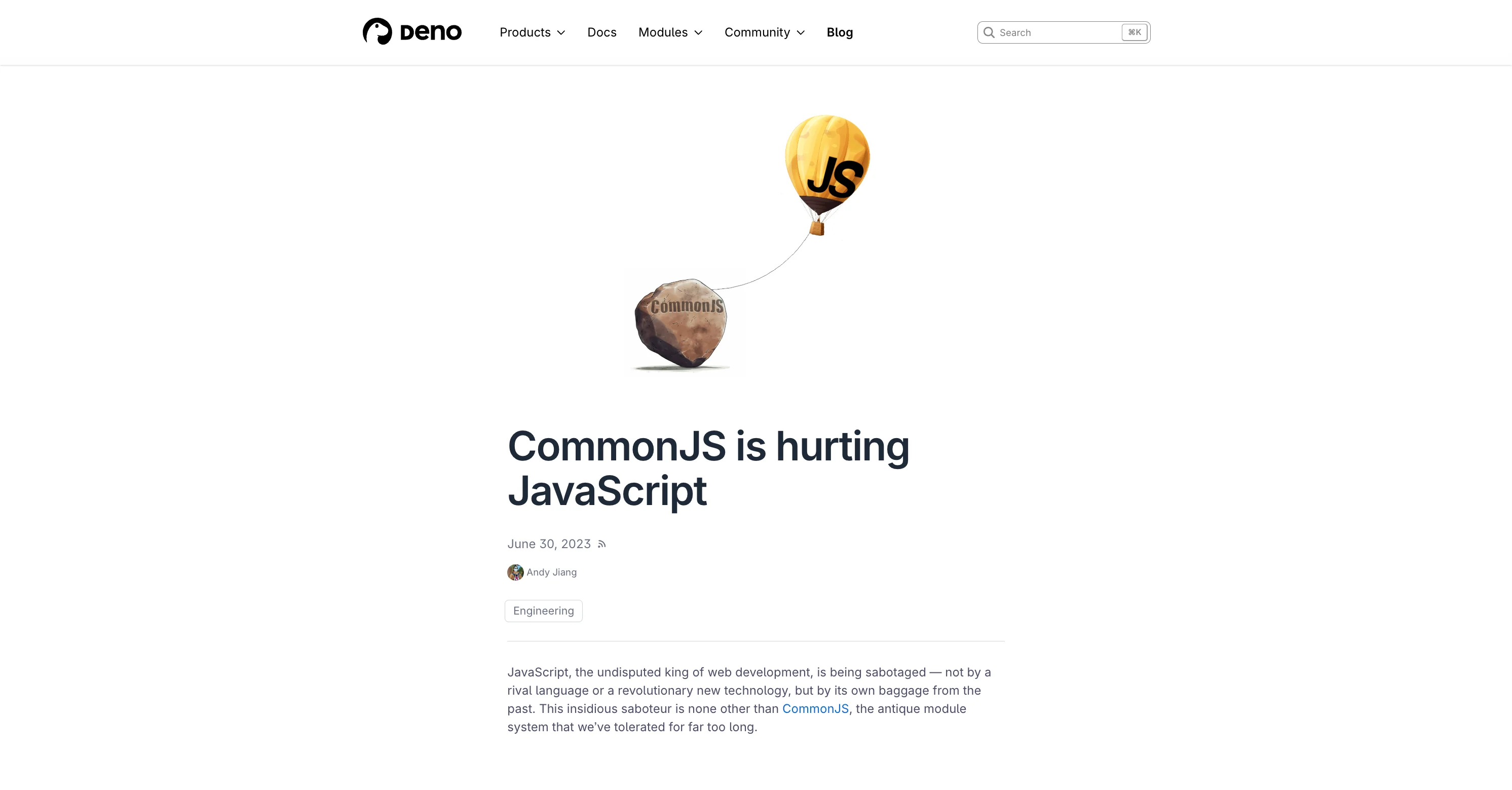 CommonJS is hurting JavaScript