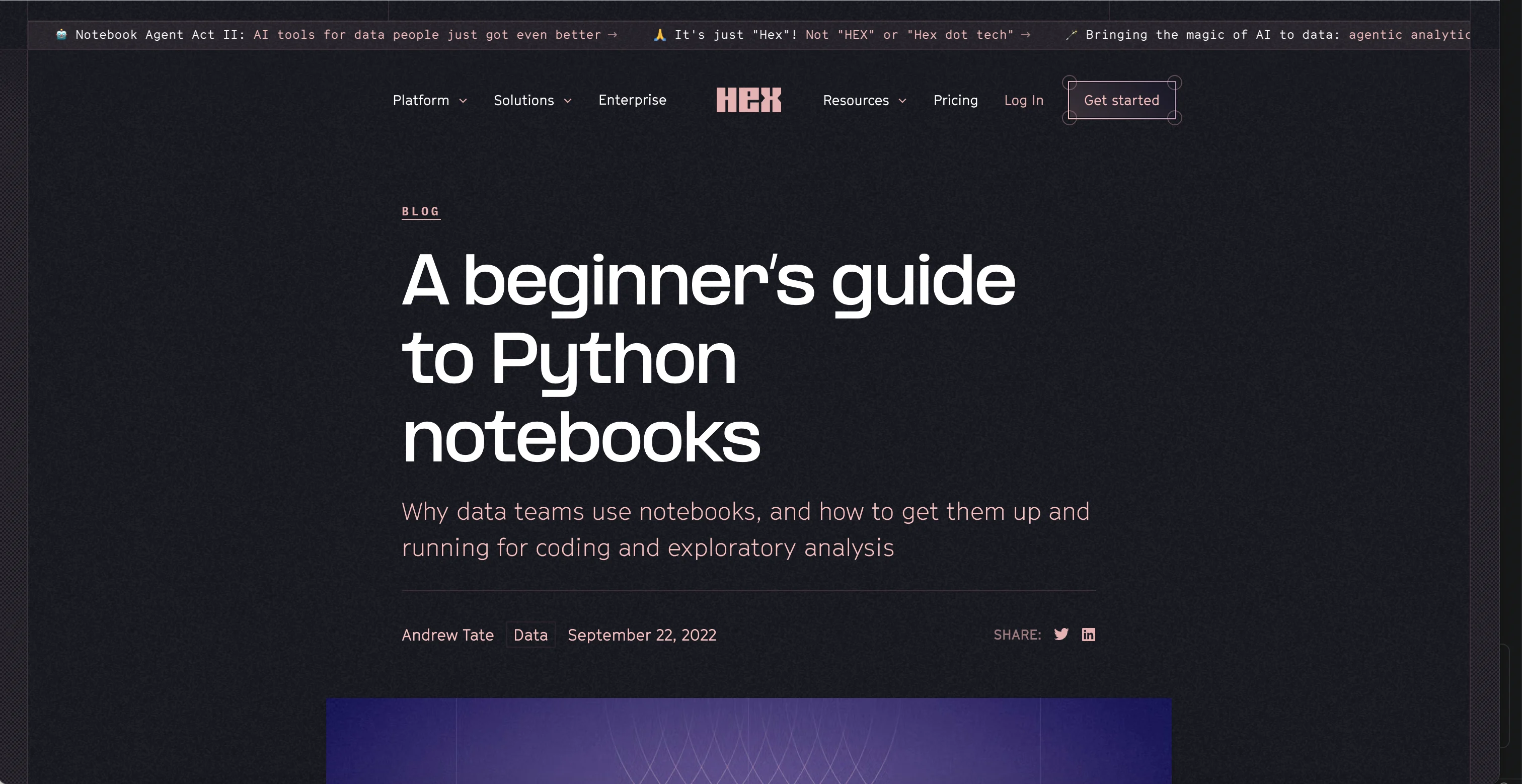 A beginner’s guide to Python notebooks