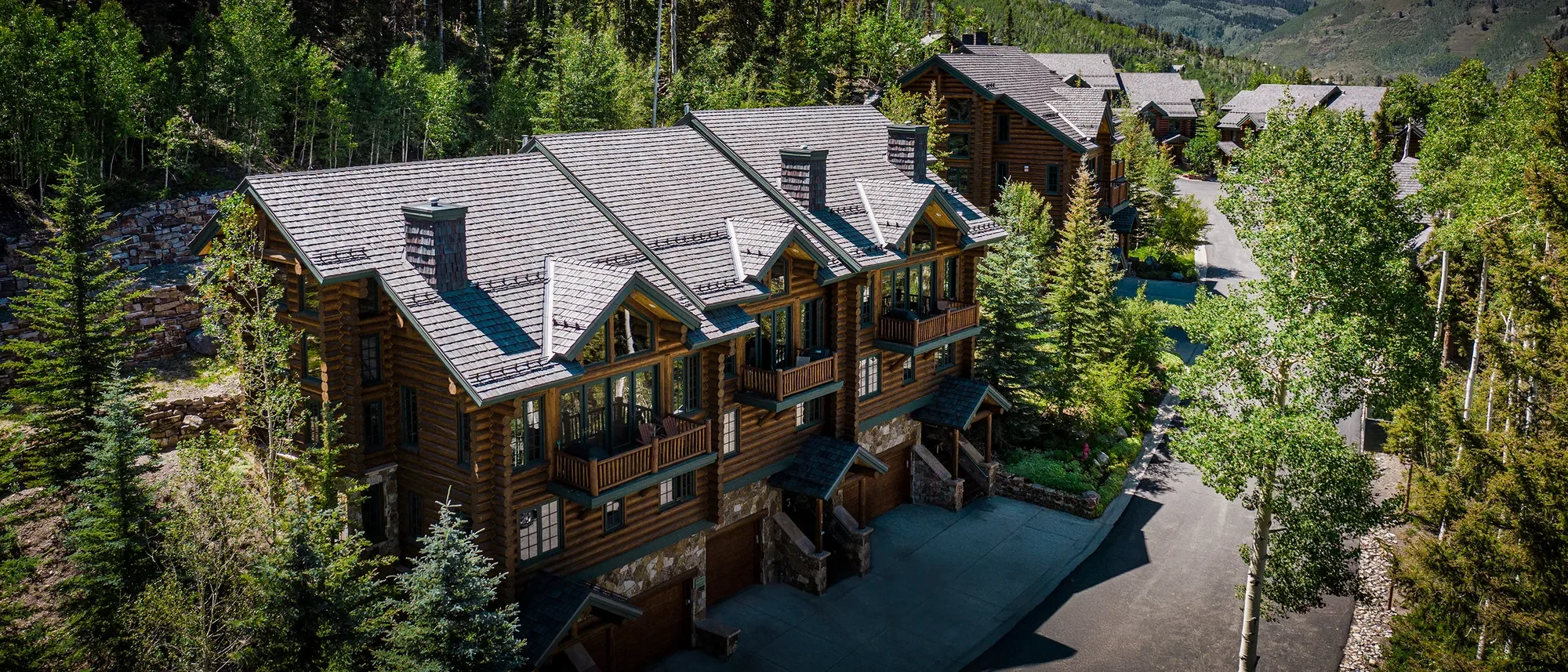 Northwest lodge-style home with a Brava cedar shake roof