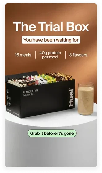 Huel Meta ad example