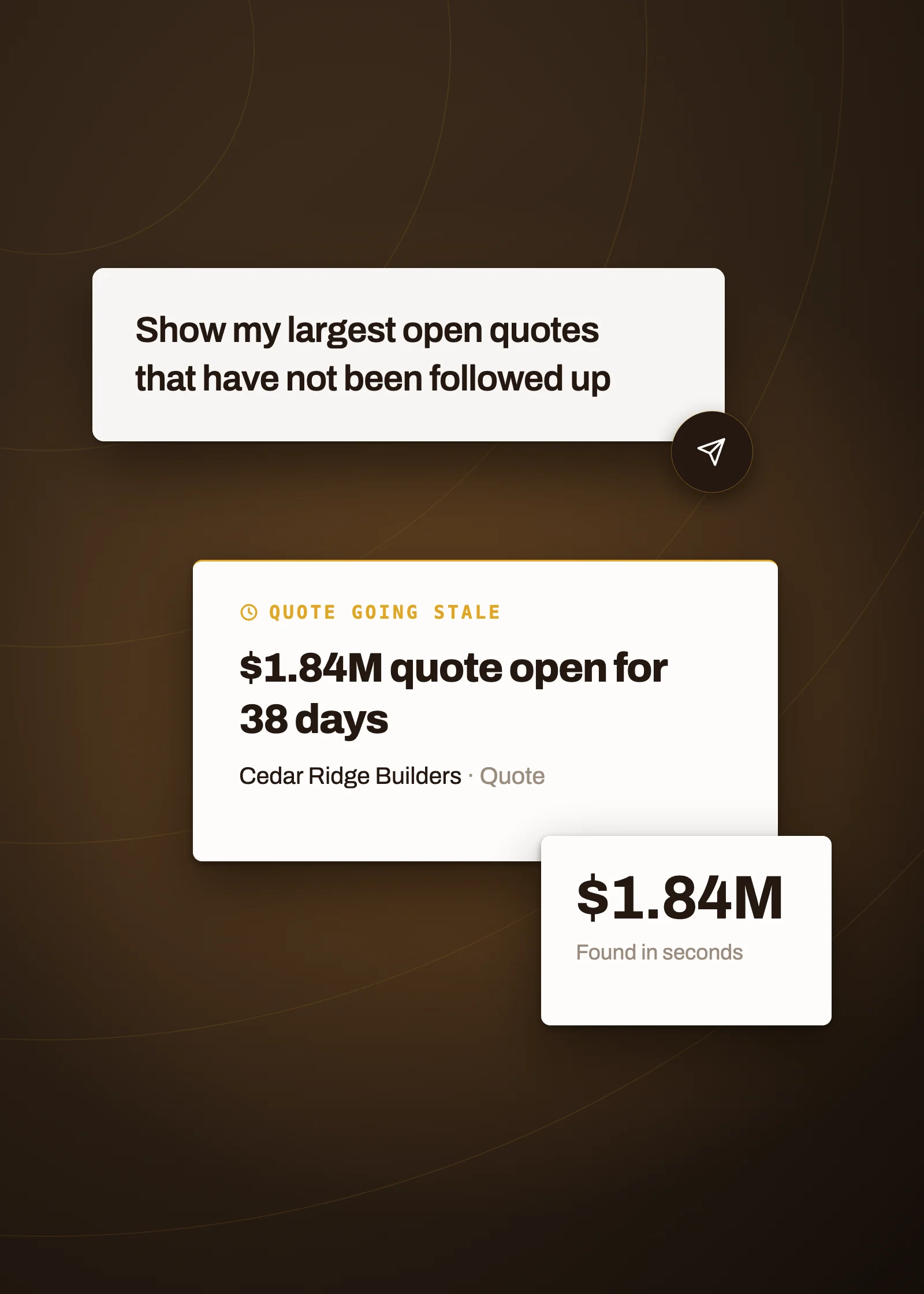 SalesJack Radar finding a large open quote that needs follow-up