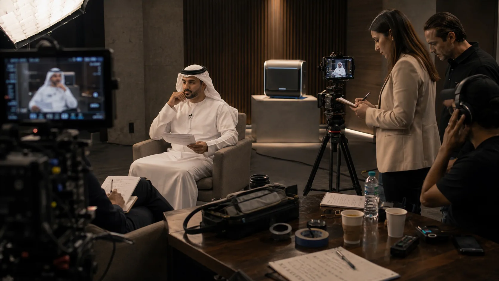 Regional media briefing during a product announcement