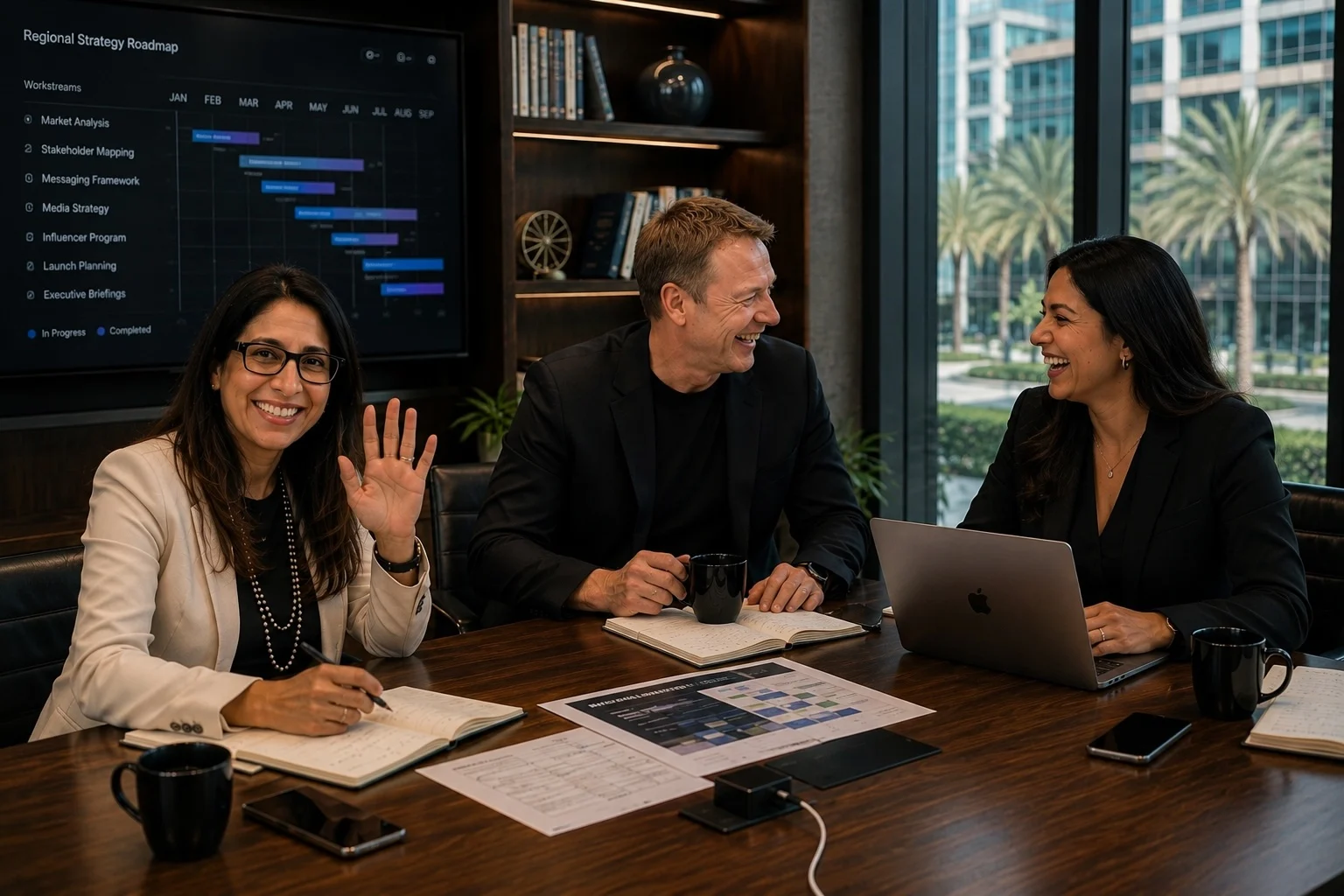 Senior NettResults advisers shaping a Middle East technology communications strategy