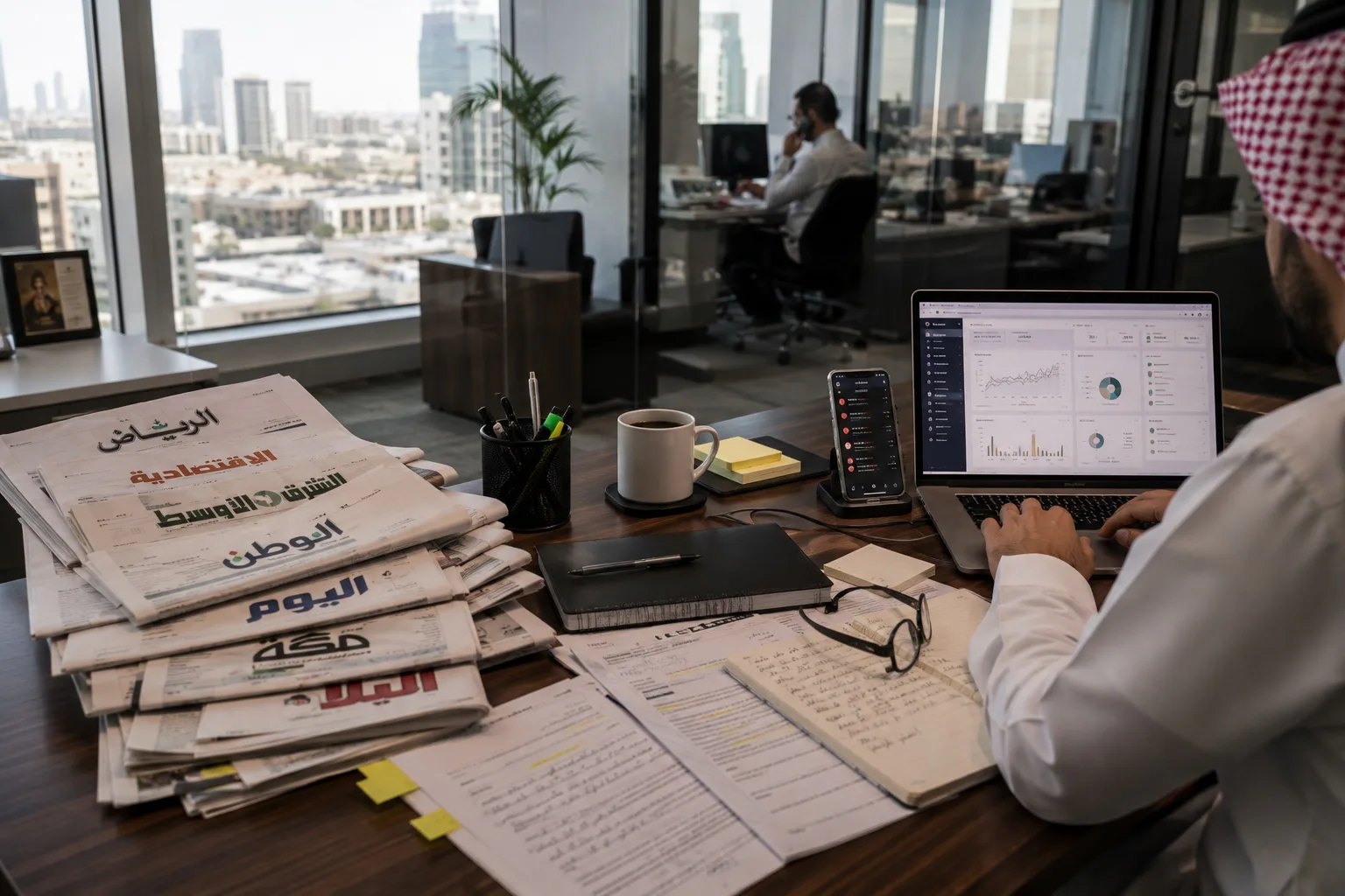 Communications adviser developing executive thought leadership