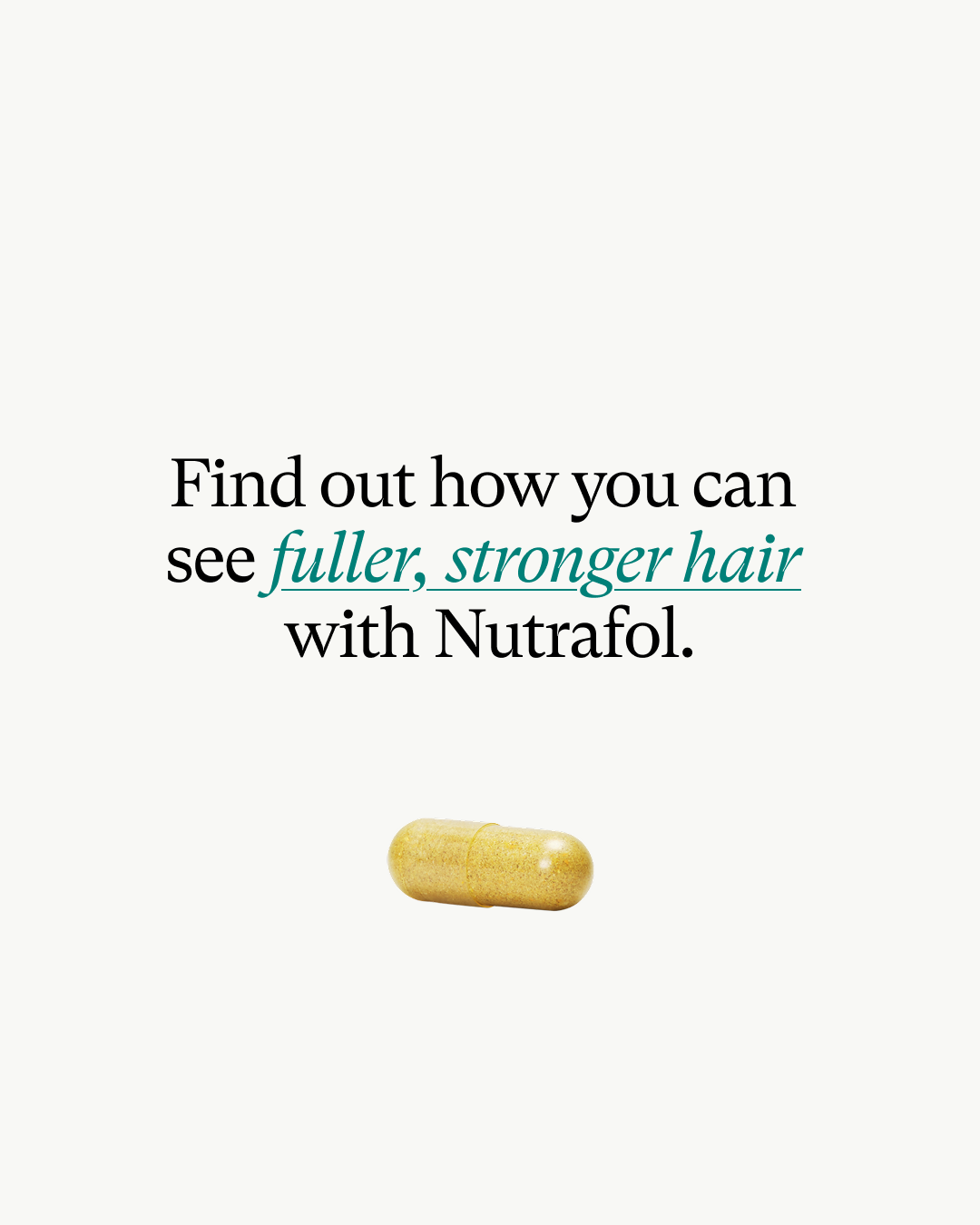 Nutrafol hair growth supplement microsite collaboration with MPWR Aesthetics