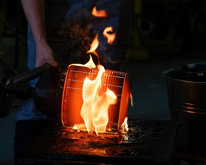 Baccarat crystal glassmaking