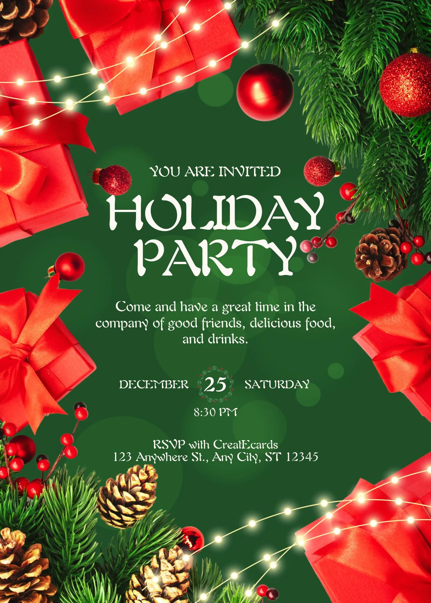 Animated CreatEcards invitation design