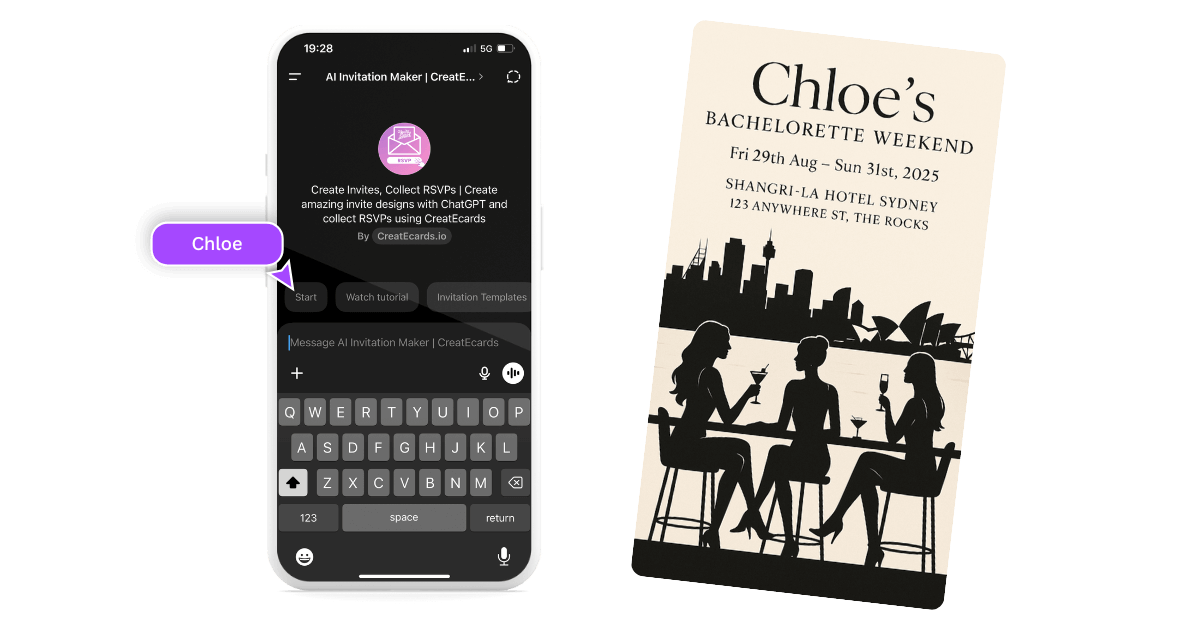 Design Stunning Invitations with ChatGPT and Collect RSVPs Instantly