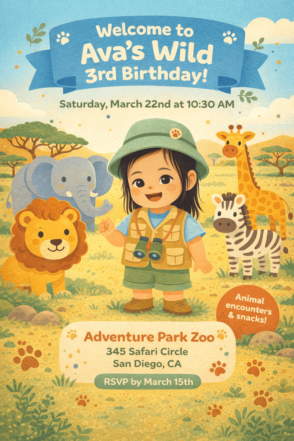 Safari Pals Party