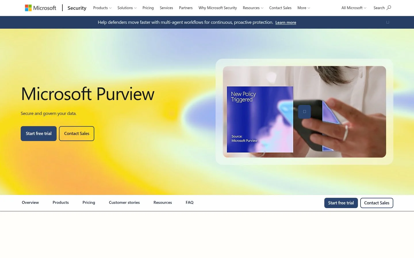 Microsoft Purview sensitivity labels enforcing document-level access controls for Copilot
